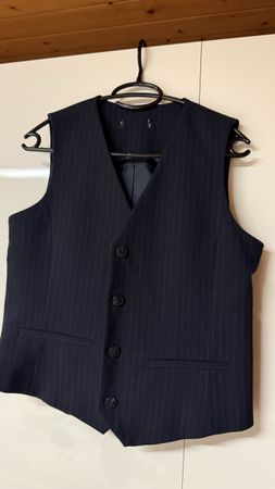 Gilet gr M dunkelblau gestreift