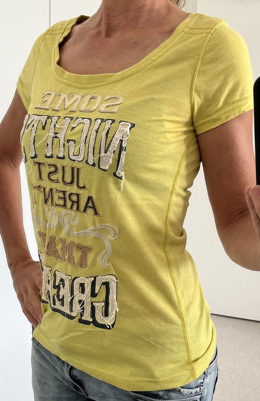Only T-shirt: T-Shirt gelb Only Gr. S – Usato da Affoltern am Albis venduto da Blackrhythm 2