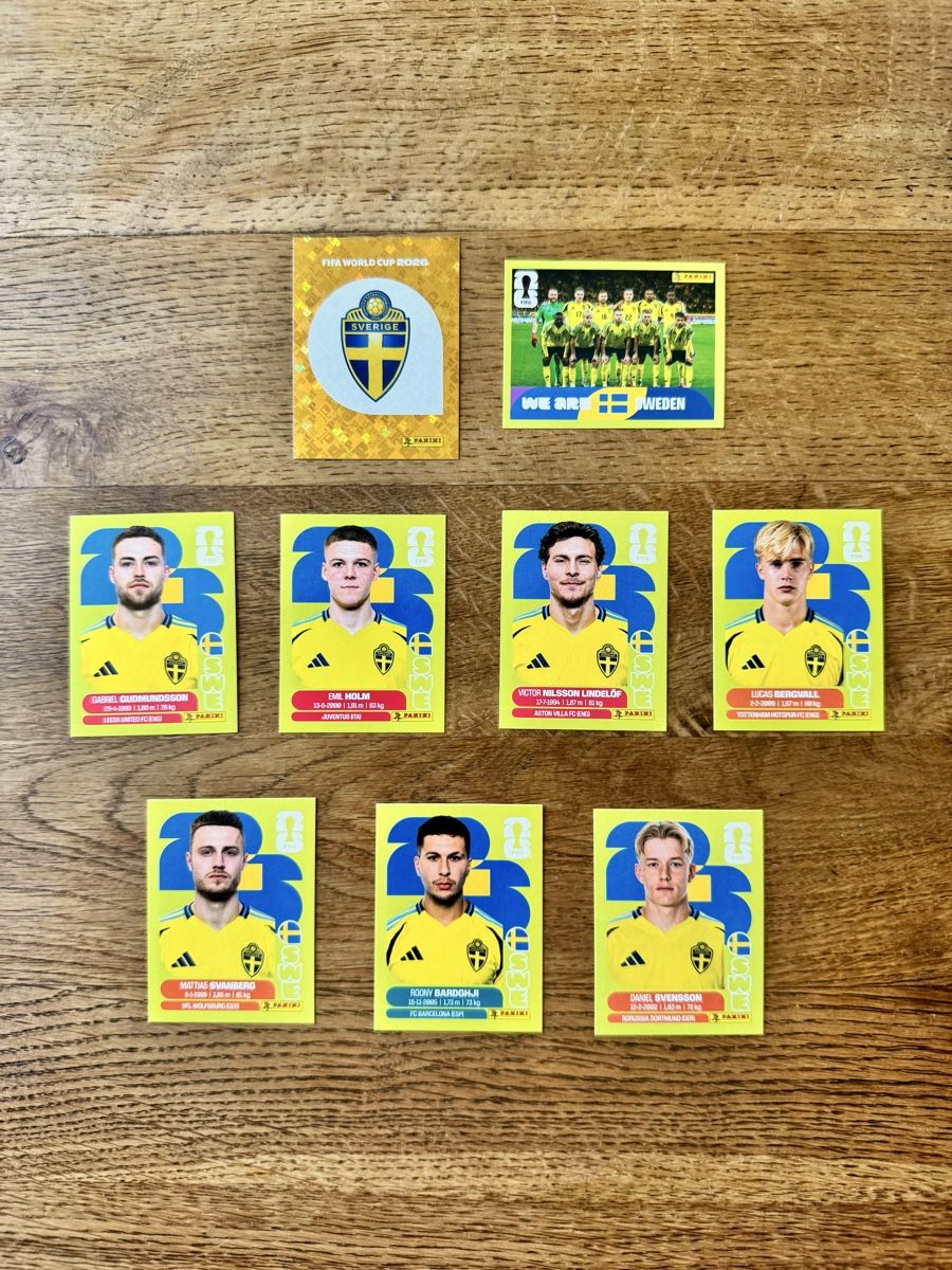 Panini Carte collezionabili: Panini WM 2026 Schweden – Nuovo (secondo la descrizione) da Emmenbrücke venduto da Lukee1901