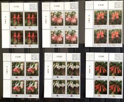 1988 Man - GB- Blumen **Mi 375-380- 28€