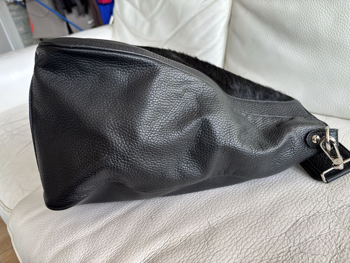 Navyboot Borse da donna: NAVYBOOT - Grand Sac Cuir Noir - Ponyskin – Usato da Chardonne venduto da teenyweeny 5