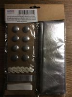 NÄHSET / TEXTIL-Set silber Bänder und Knöpfe neu/OVP GLOREX