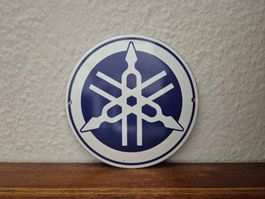 Emailschild Yamaha Motorrad  Service Garage Emaille Schild