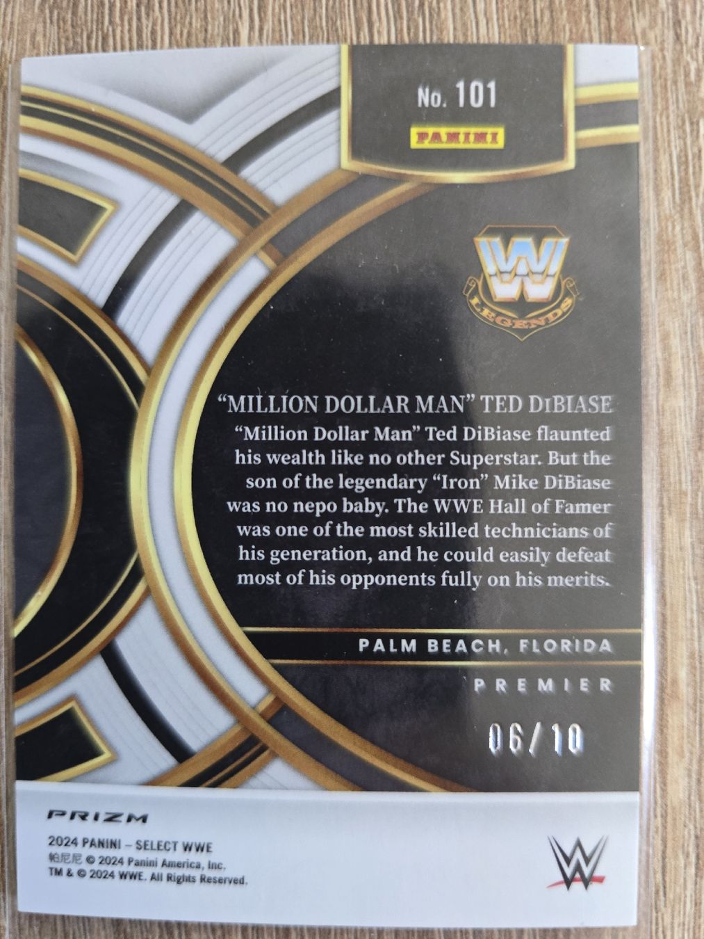 Panini Carte collezionabili: WWE Select 2024- "Million Dollar Man" Ted DiBiase /10 – Nuovo (secondo la descrizione) da St. Gallen venduto da SaintCity 1