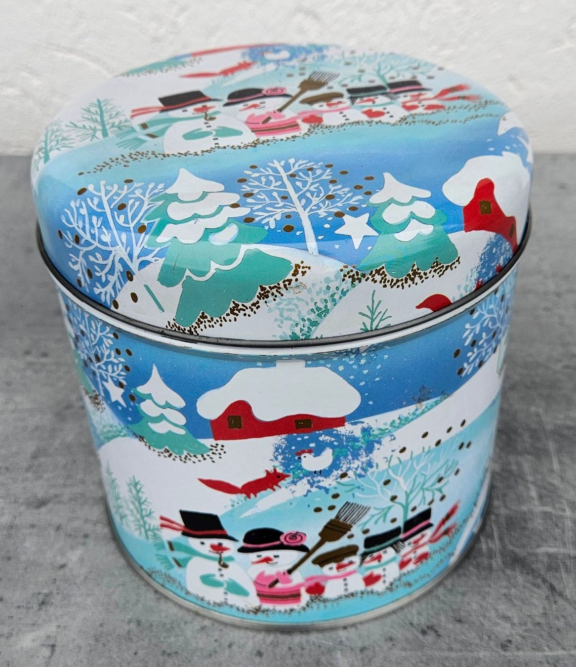 Contenitori & Simili: Keksdose mit winterlichem Motiv – Usato da Gerzensee venduto da Kaktusblumen