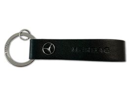Schlüsselanhänger Mercedes Leder Schwarz neu