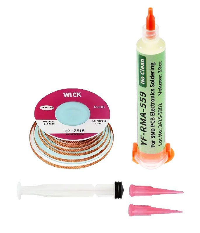 Tutti gli attrezzi: Lötpaste und Entlötlitze – Nuovo e nell'imballaggio originale da Zeiningen venduto da VSA-AG