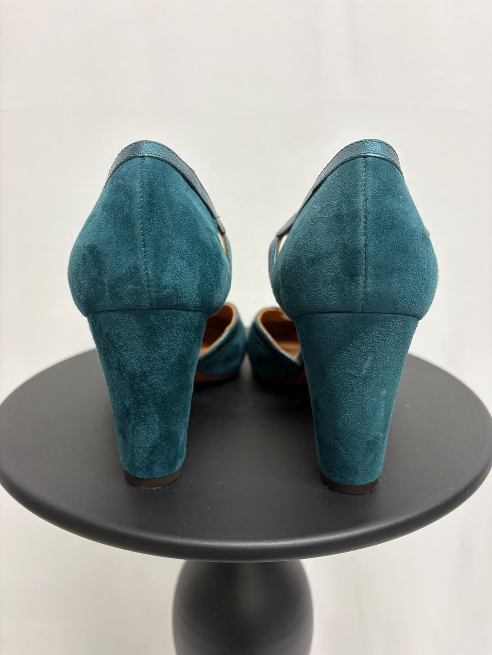 Chie Mihara Scarpe da donna: Chie Mihara Pumps Leder petrol 37 T-Strap Blockabsatz – Nuovo (secondo la descrizione) da Regensdorf venduto da secondchancefashion 4
