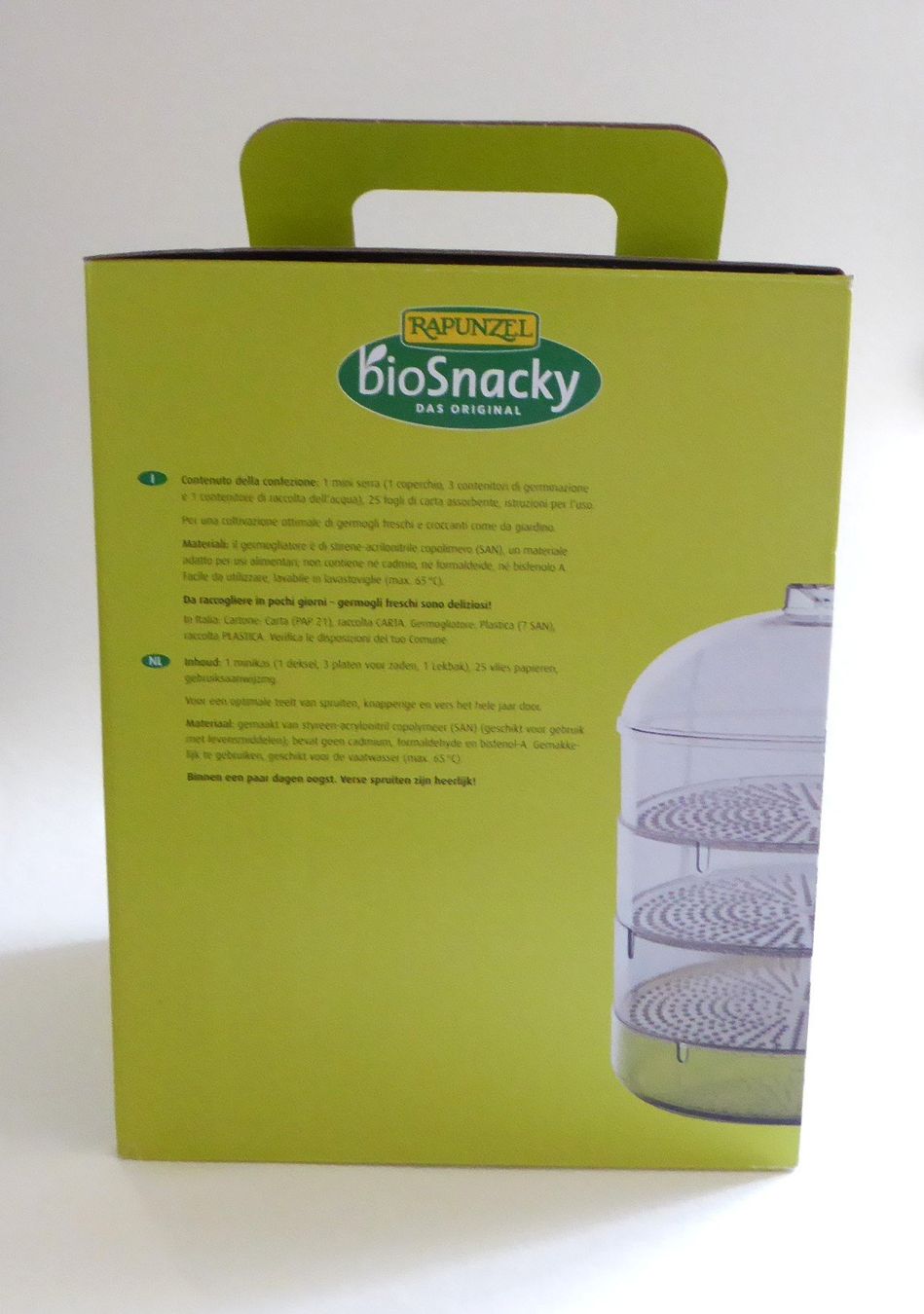 Elettrodomestici da cucina: bioSnacky Sprossengarten inkl. Vliespapier – Usato da Mauren venduto da Yeelen 3