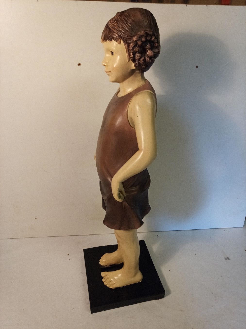 Figuren: Dekorative Mädchenfigur,(Grosses Mädchen),Resin, – Gebraucht aus basel von markusb07 4