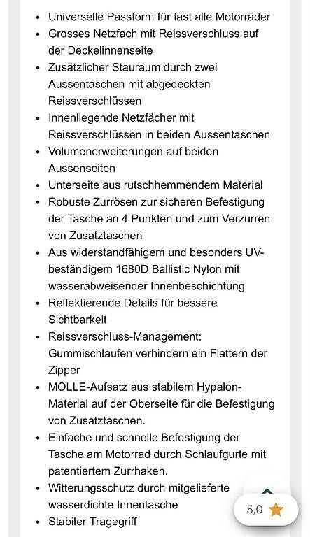 Borse: Hecktasche SW Motech Rackpack PRO – Usato da Cordast venduto da nikou89 4