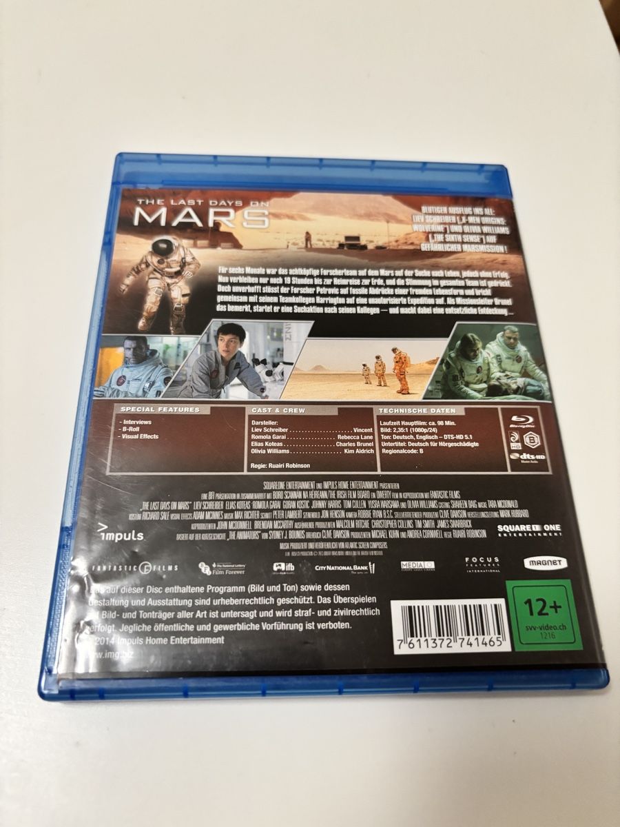 Tutti i DVDs: The Last Days on Mars - Blu-Ray – Usato da Luzern venduto da Armastra 1
