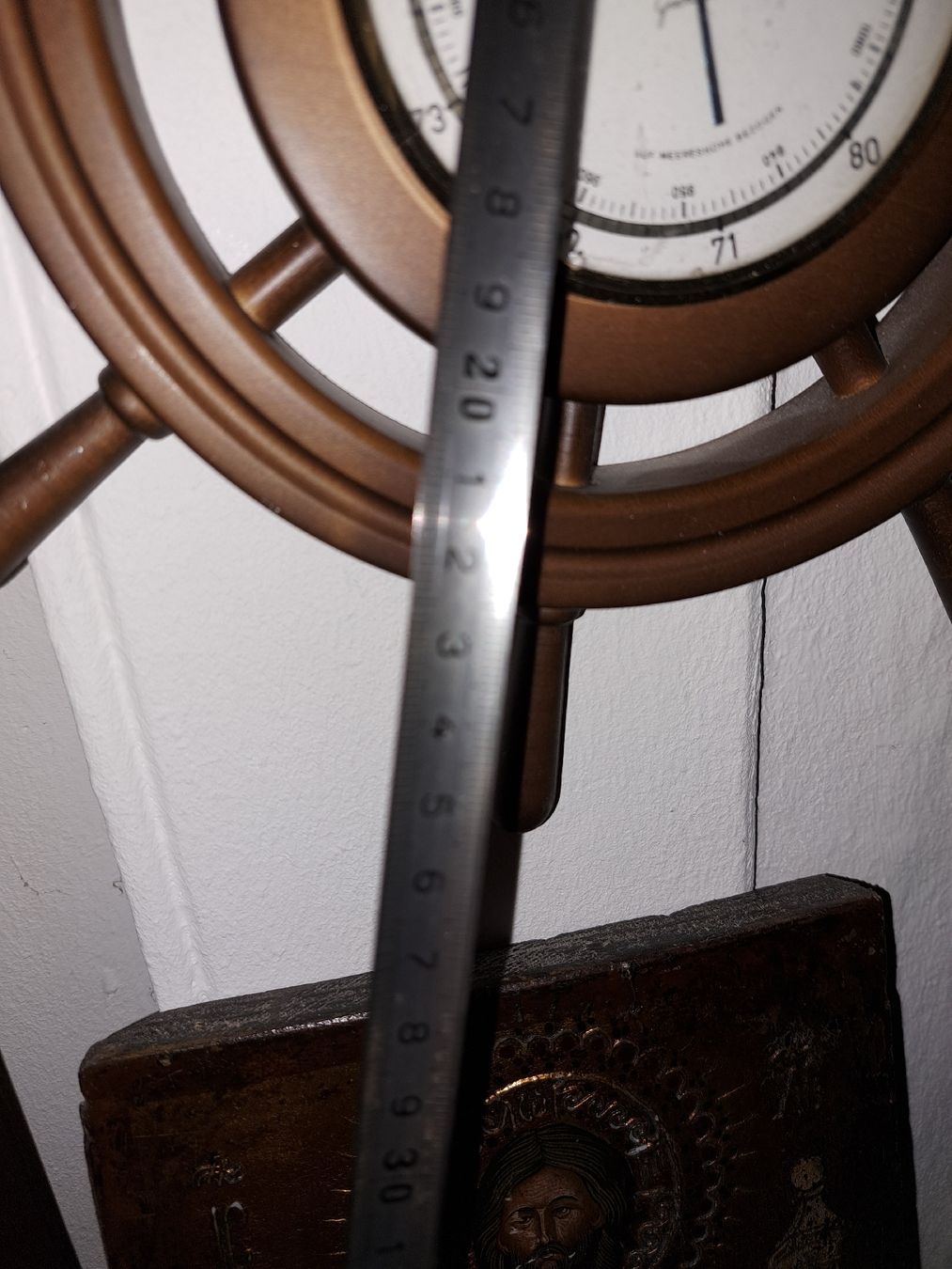 Altri elettrodomestici e apparecchi d’epoca:  Vintage Barometer im Steuerrad Design -  – Usato da Kölliken venduto da Upcycling-by-Mc-TAM 3