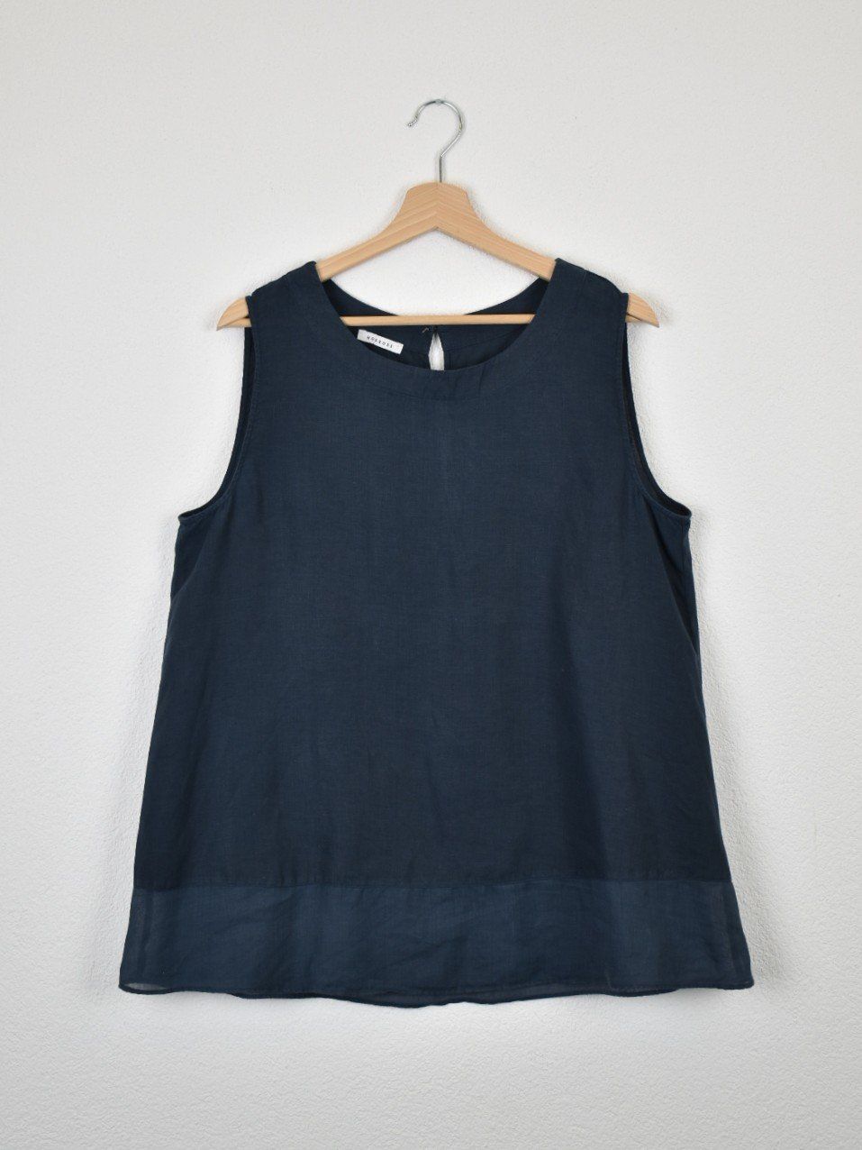Rosso35 Top: Rosso35 Top, Leinen, Gr.42/44, blau – Nuovo (secondo la descrizione) da Nürensdorf venduto da 2ND_STORY