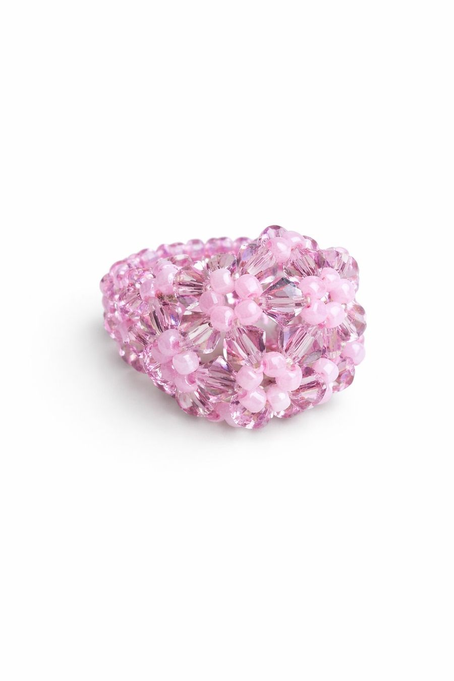 Ringe: Handgemachter Glasperlen Ring Rosa – Neu und originalverpackt aus Fully von VaneaSelection 2