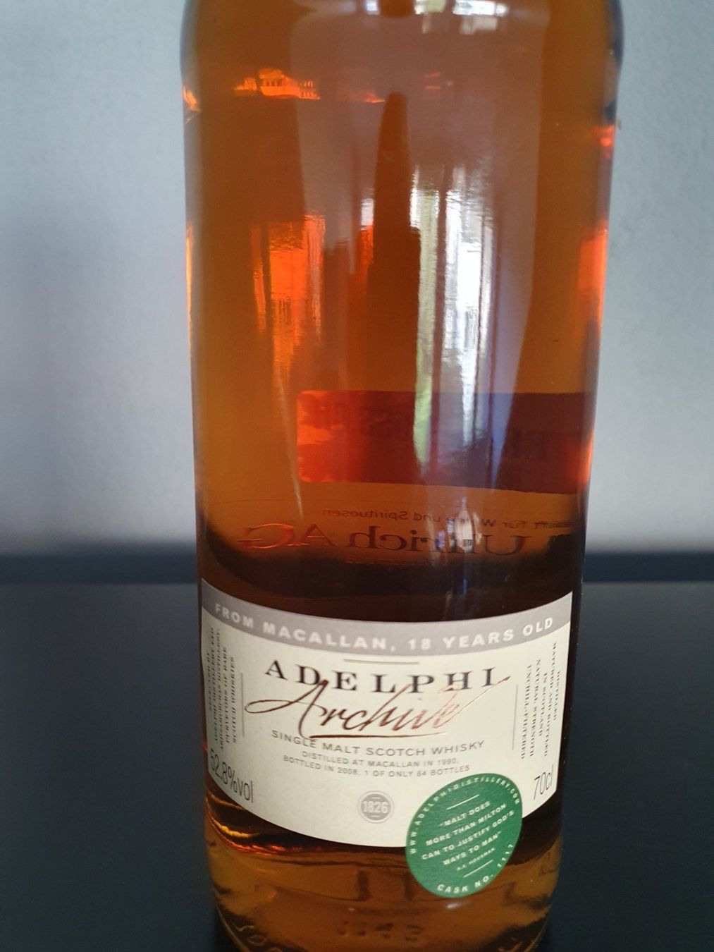 Macallan Spirituosen: Adelphi Archive, Macallan 18 Jahre, Single Malt Whisky – Neu und originalverpackt aus Döttingen von tho_dq6x 4
