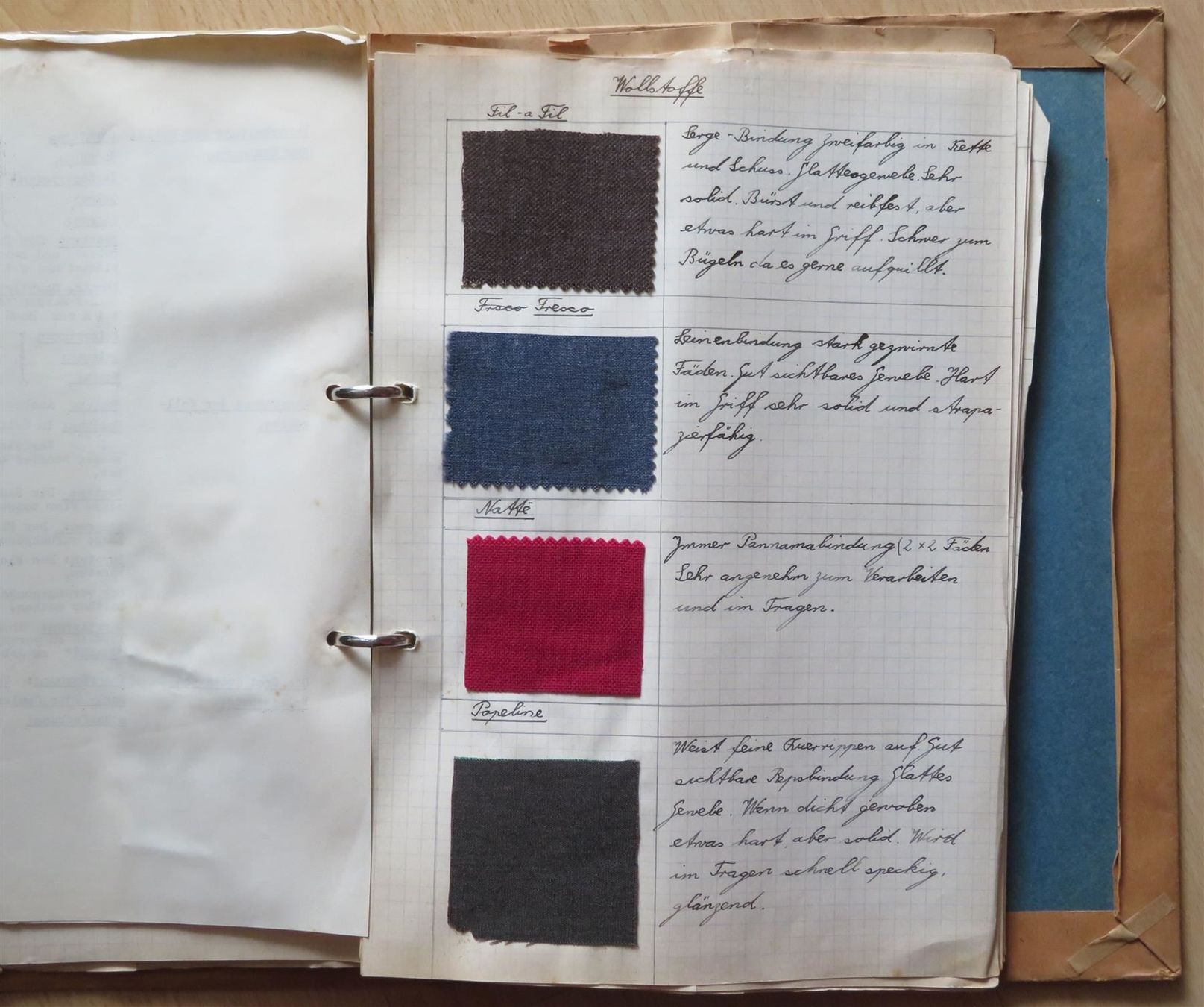 Libri: Textilien Materialkunde, Schulheft 1950 – Usato da Oberriet SG venduto da ganesh435 4