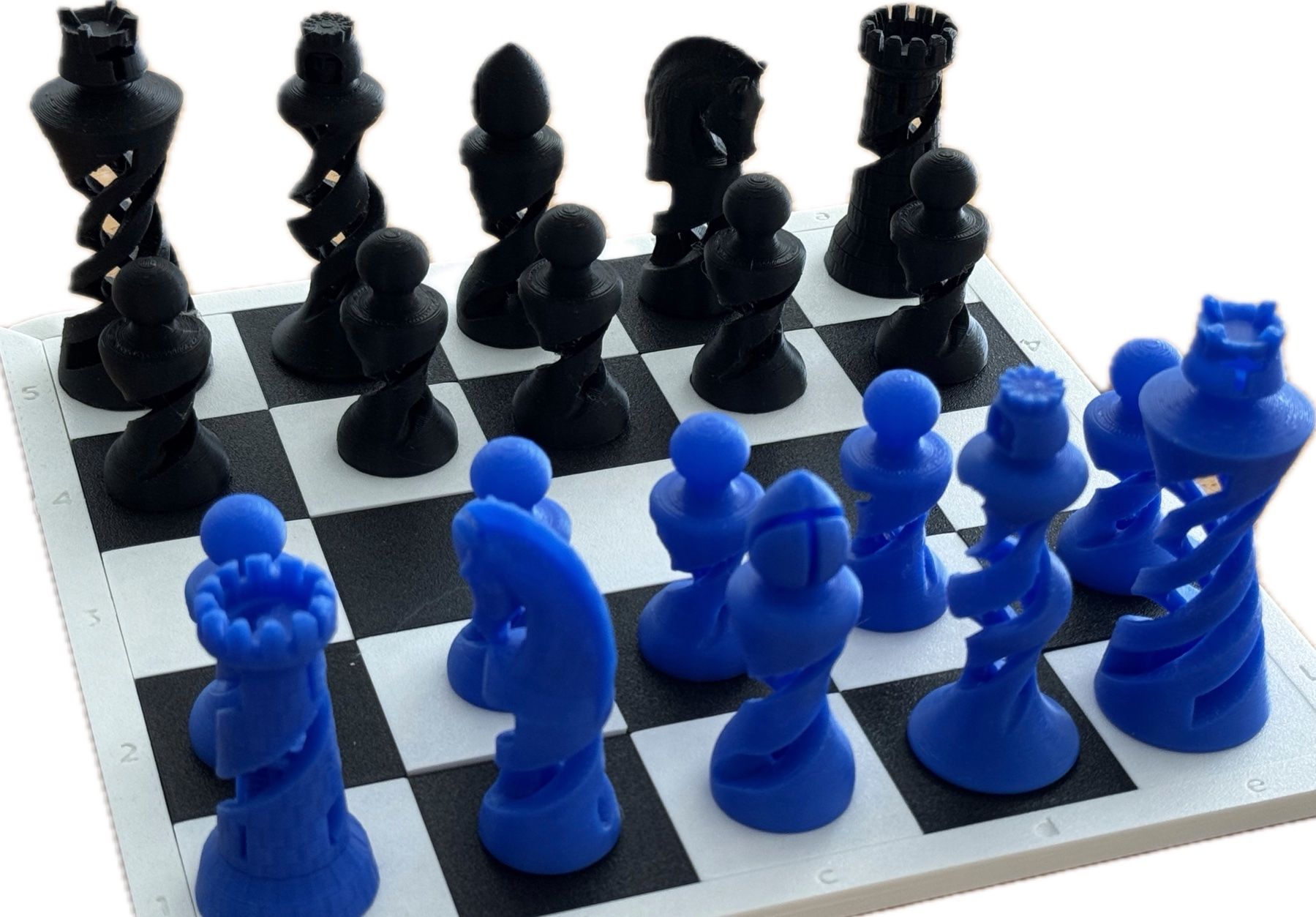Spiele: "Organic" Chess – 3d printed – Gebraucht aus Vevey von souris14
