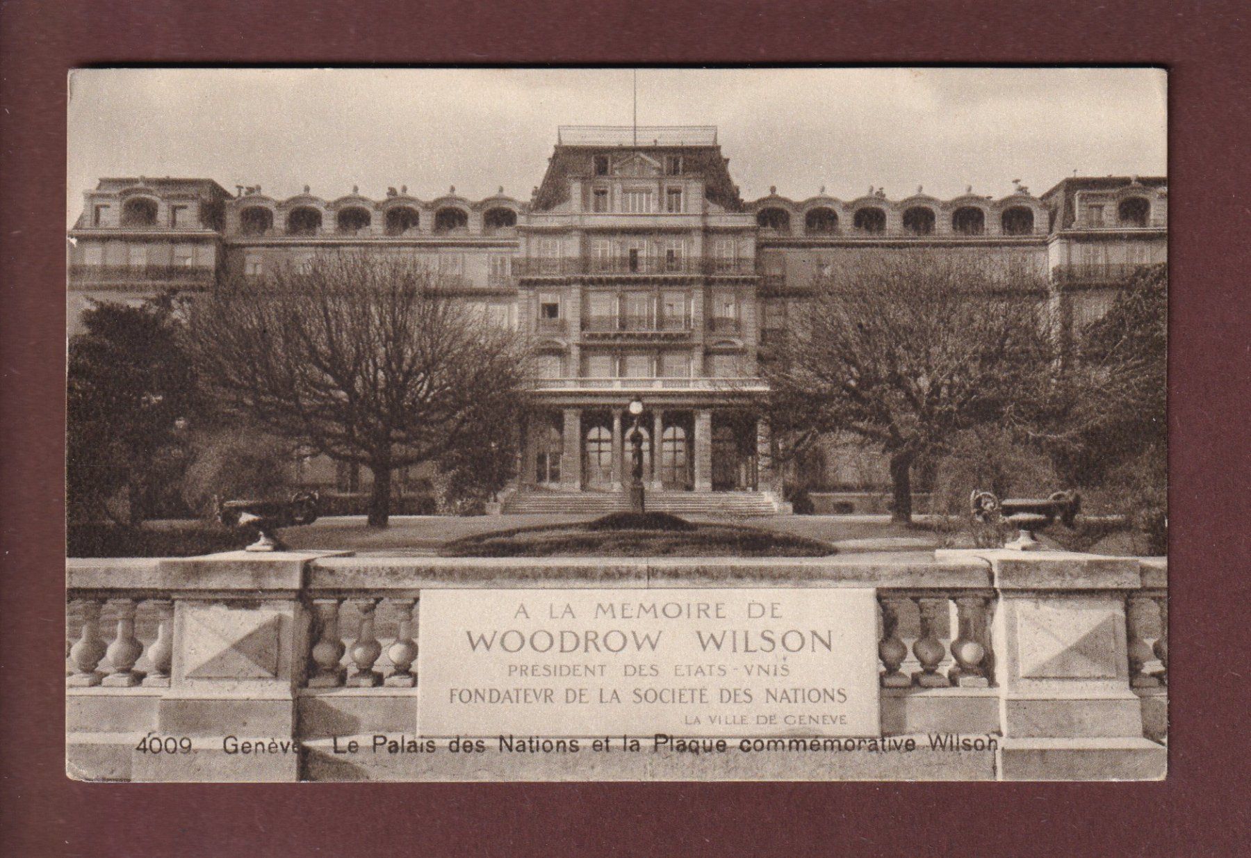 Cartoline postali: GENEVE - Palais des Nations - 1931 – Usato da Pully venduto da nicecards