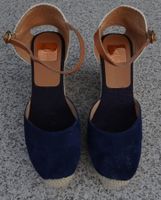 Kanna Espadrille Keilsandale Gr. 39 blau marine NEU