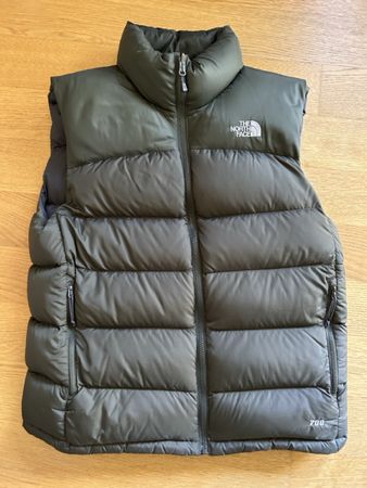 The North Face Nuptse Vest 700 dark grey like new Size M