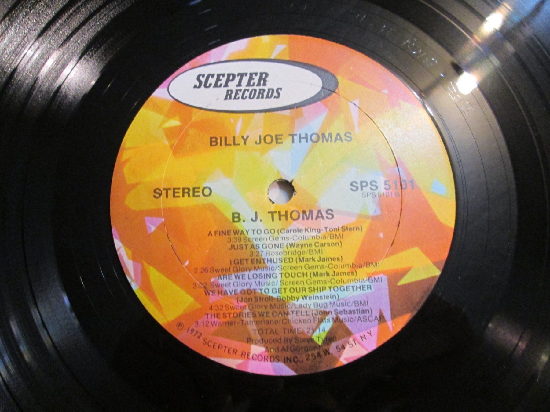 Dischi in vinile: Vinyle Billy Joe Thomas - Scepter Records 33T – Usato da la Chaux-de-Fonds venduto da Lampe 2