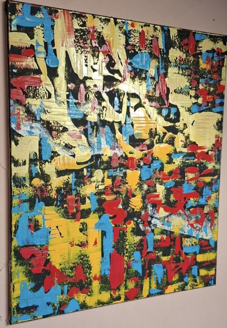 Dipinti: Gemälde, Abstrakte Kunst,handmade 70×86 – Nuovo (secondo la descrizione) da Riehen venduto da Steinbock1970 3