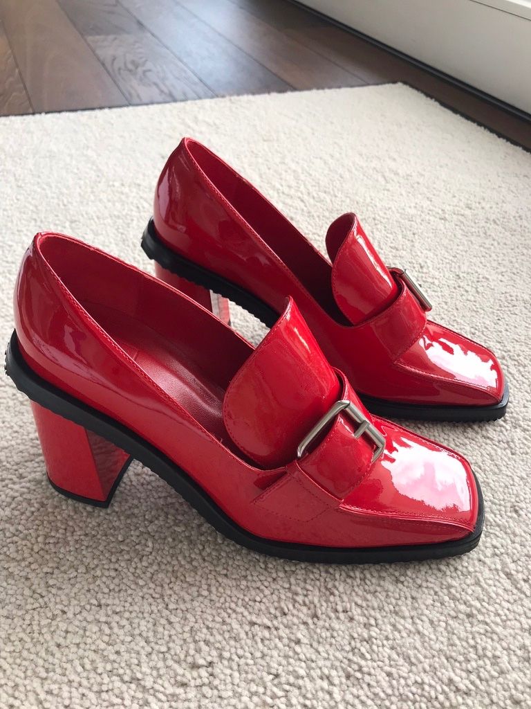 Scarpe da donna: PLAN C   roter Lackschuh mit Schnalle – Usato da Kreuzlingen venduto da MONACH2