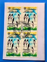 Briefmarken aus Liechtenstein 4 er Block mit Papier 