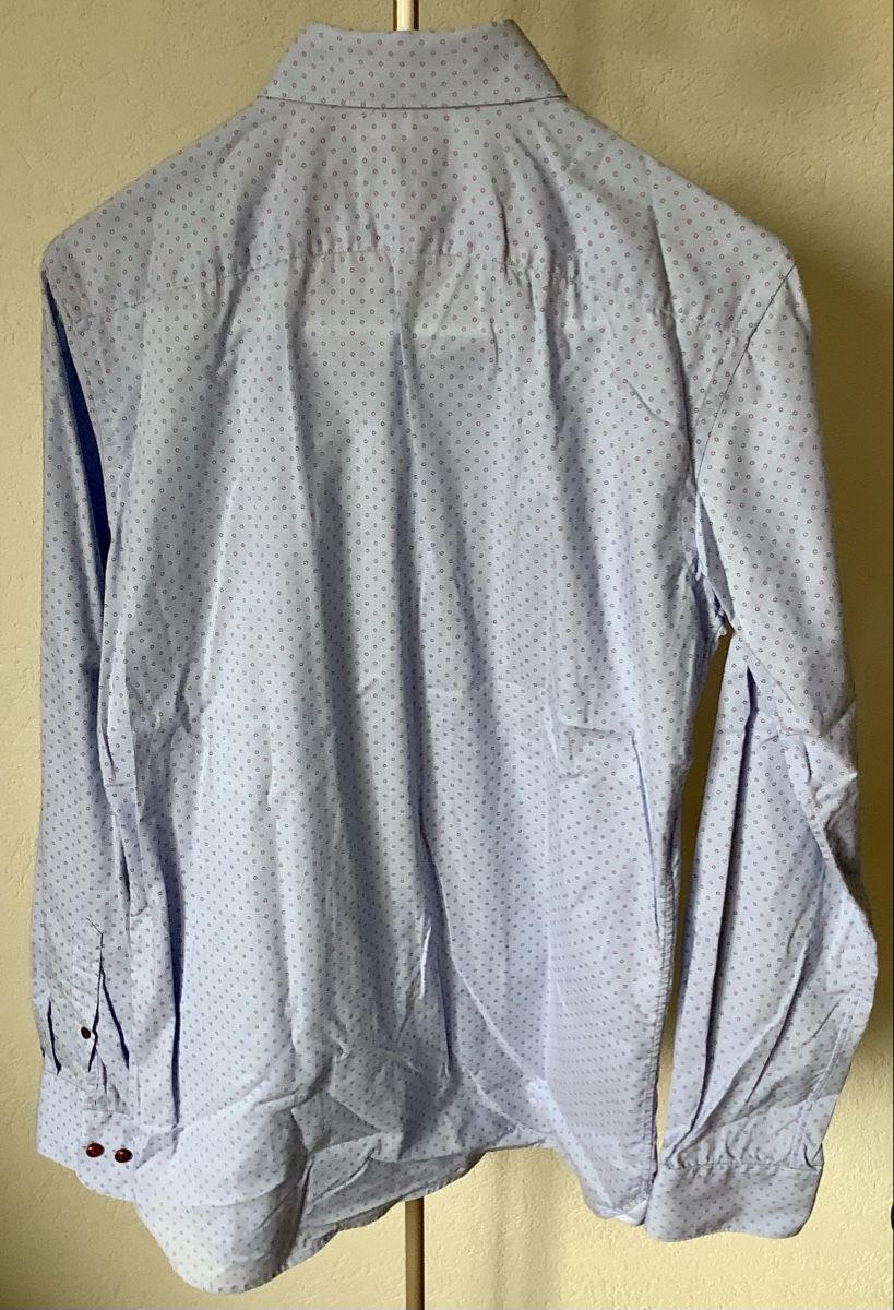 Paul Kehl Camicie: Paul Kehl Hemd, Gr. S, hellblau mit Muster, Stretch – Usato da Züberwangen venduto da benjause 1