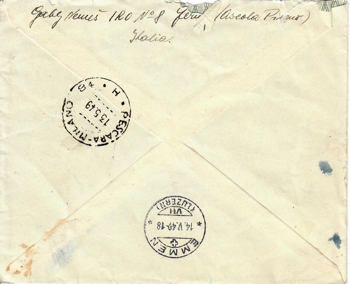 Tutti i francobolli: Brief, Italien 1949 – Usato da Hochdorf venduto da Ziegel-16 1