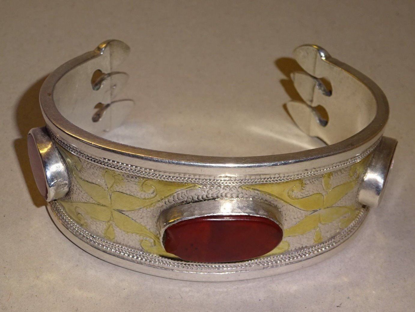 Bracciali & Braccialetti: Karneol Armreif - echt Silber – Usato da Esslingen venduto da eintagammeer 1