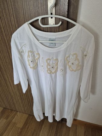 Sommerliches Canda T-Shirt, weiss, Grösse XL