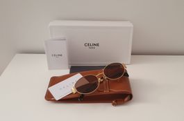 Celine Triomphe Sonnenbrille CL40235U gold/braun