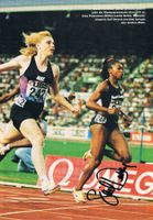 Gail Devers Olympia Autogramm signiert Magazinbild 20x30cm