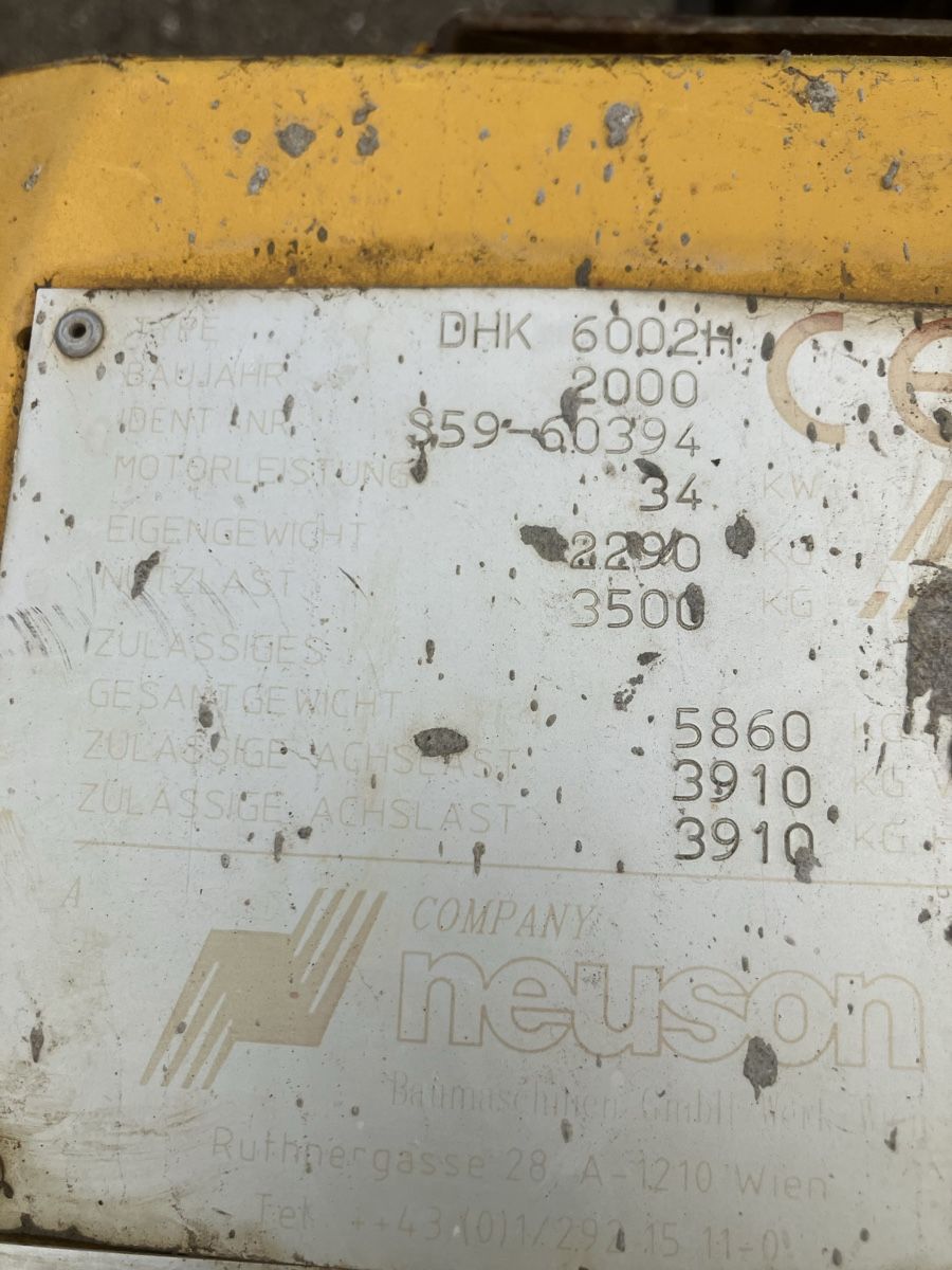 Wacker Neuson Tutte le macchine: Dumper 6002 – Usato da Schongau venduto da steyr8165 4