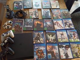 Sony PlayStation 4 PS4 Slim  / Controller / Spiele usw.