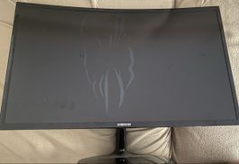 Samsung Monitor C27F390FHU defekt mit Bildschirmschaden