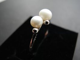 Ring 925 Silber  mit Perlen