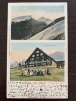 WARTAU Gruss vom Alvier, Gasthaus Palfries, koloriert, 1900