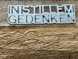 Neue Stanzschablonen " in stillem Gedenken" Beileid, Trauer