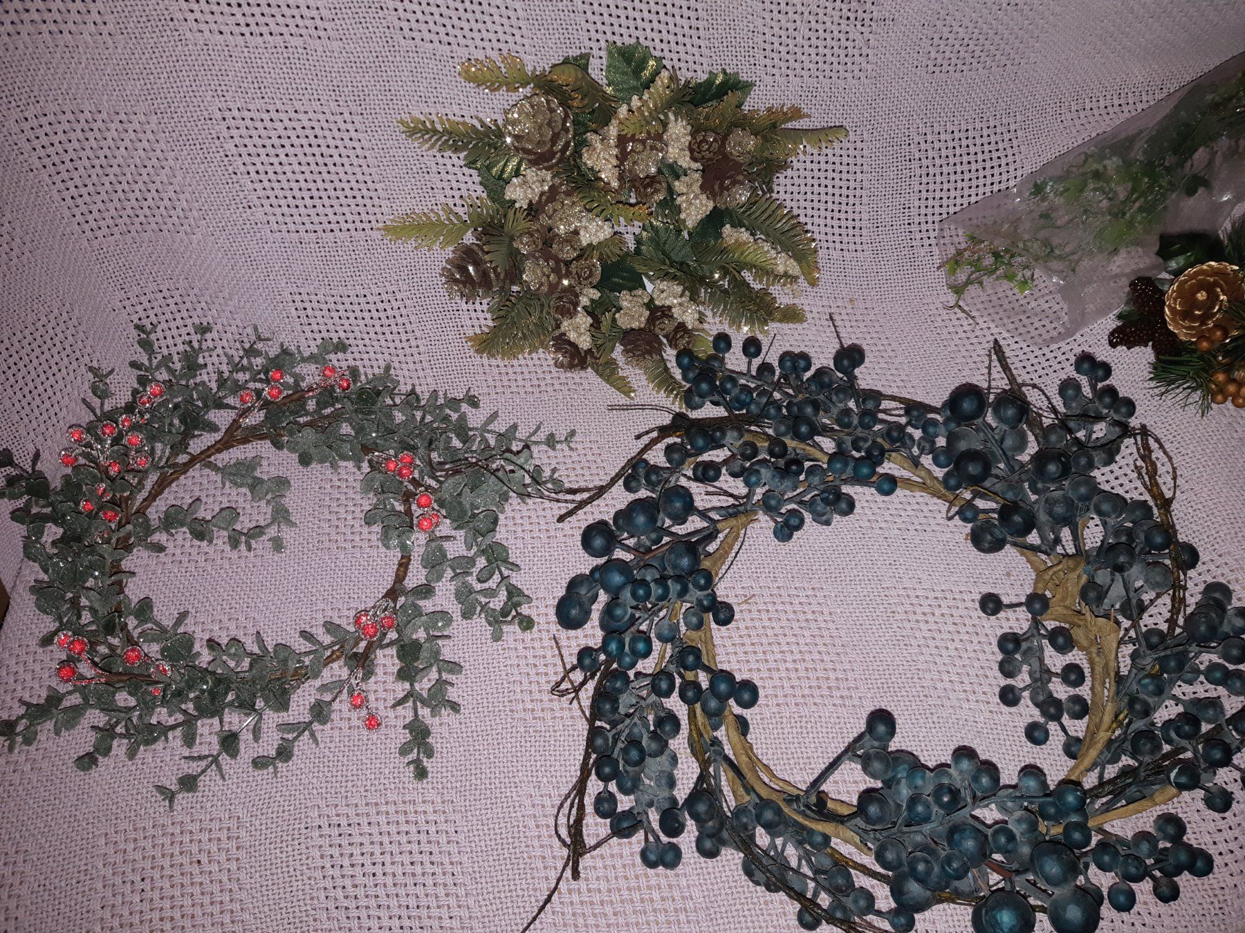 Tutte le decorazioni: Winter / Weihnachtsblumen Kunst Dekoration – Usato da Studen SZ venduto da Kbybrig 1