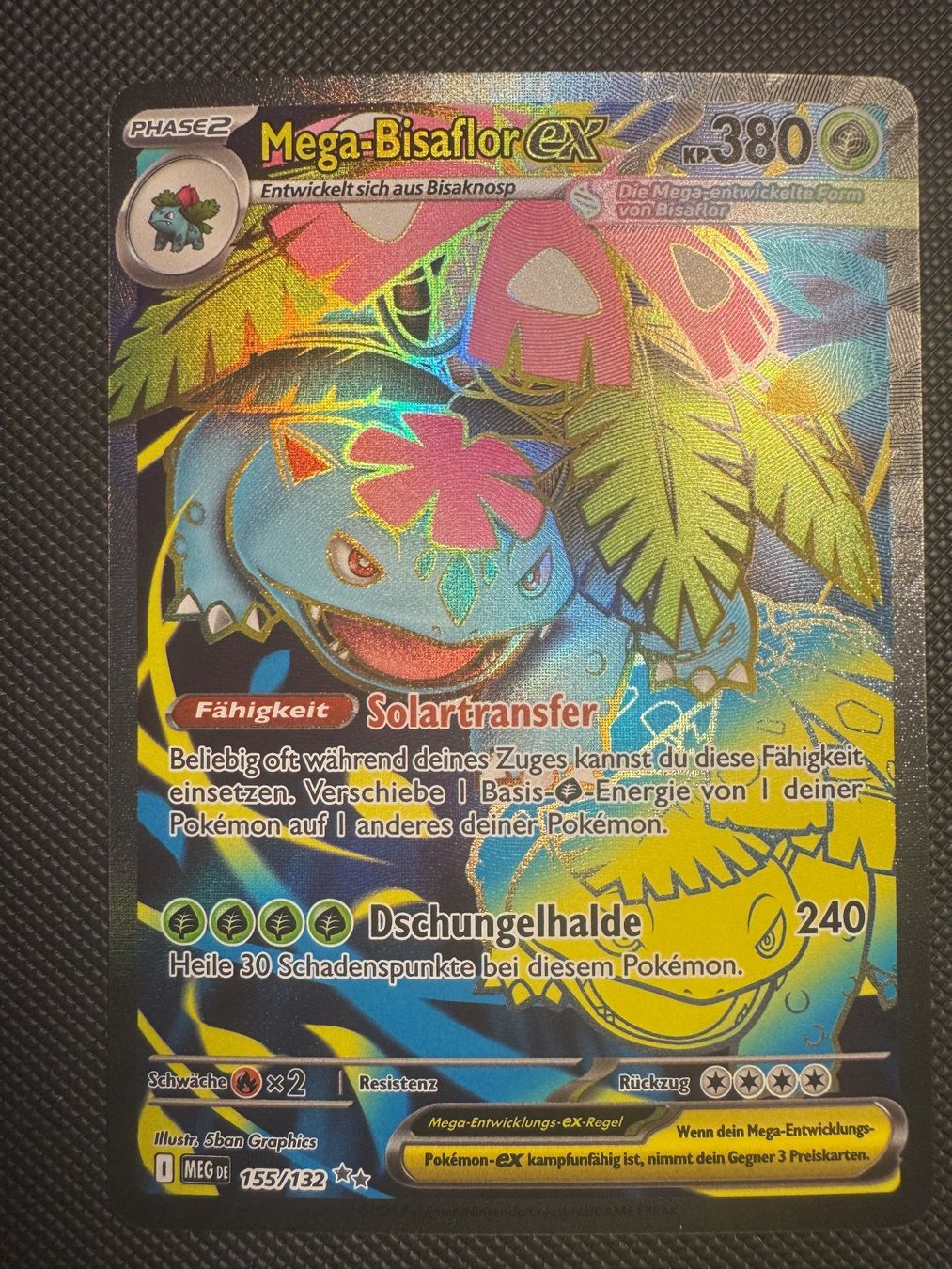 Pokémon Carte collezionabili: M Bisaflor EX 155/132 Mega-Entwicklung Mega Evolution DE – Usato da Binz venduto da savalp