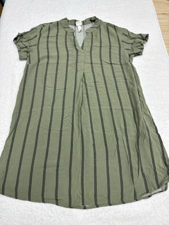 Robe H&M rayée kaki taille 36 EUR