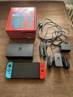 Console Nintendo Switch OLED bleu rouge avec emballage