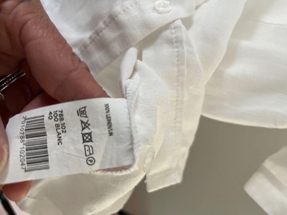 Maddison Camicette: Leinenbluse weiss, kurzärmlig, Maddison 40 – Usato da Liebefeld venduto da Ochotona 3
