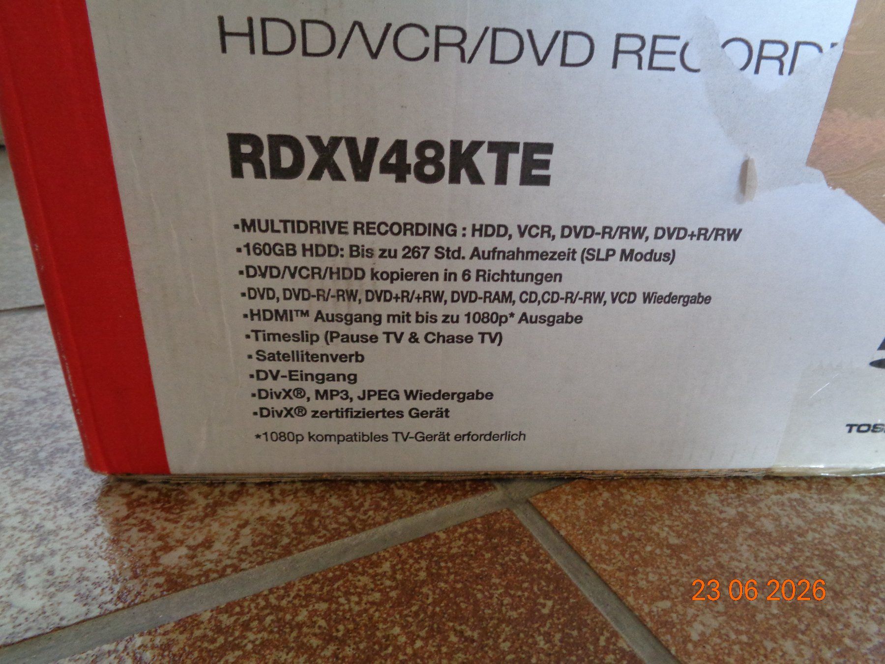 Toshiba Lettore multimediale & Streamer: Toshiba HDD/VCR/DVD Recorder – Usato da Wiesendangen venduto da Gullfoss 6