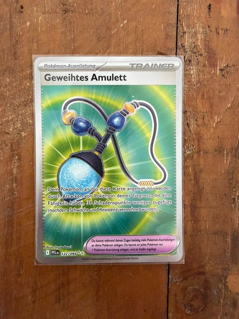 Pokémon Carte collezionabili: Geweihtes Amulett PFL 122 (DE) – Usato da Mönchaltorf venduto da jan_6vql