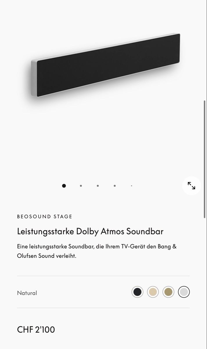 Bang & Olufsen Home Cinema: B&O Stage TV Soundbar – Usato da Rheinfelden venduto da Bresani 4
