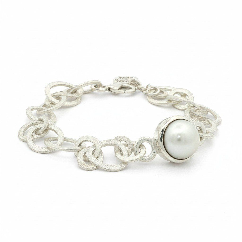 Olga Ribler Armbänder & -reifen: Unikates Armband Sterling Silber mit Perle – Neu (gemäss Beschreibung) aus Luzern von Schmuckoutlet 2